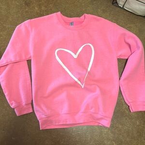 Hot pink Graphic Sweatshirt
